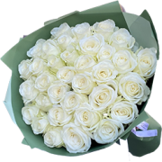 Букет білих троянд