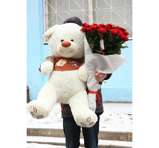 Мишка + троянди