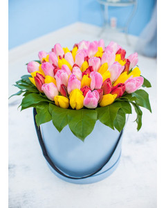 Мікс тюльпани у коробці