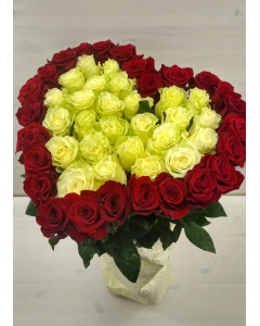 Букет у формі серця