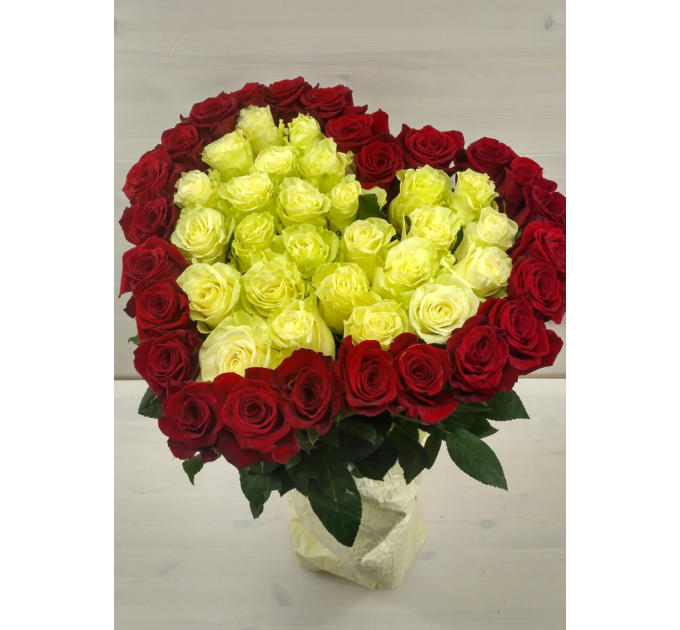 Букет у формі серця