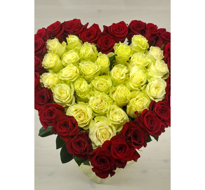 Букет у формі серця