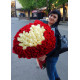 Букет 101 троянда у формі серця