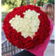 Букет 101 троянда у формі серця