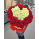 Букет 101 троянда у формі серця