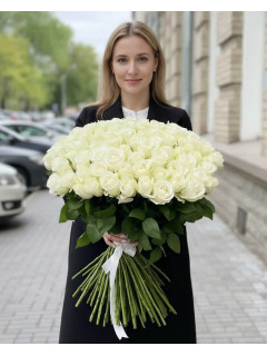 101 біла троянда