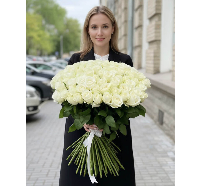 101 біла троянда