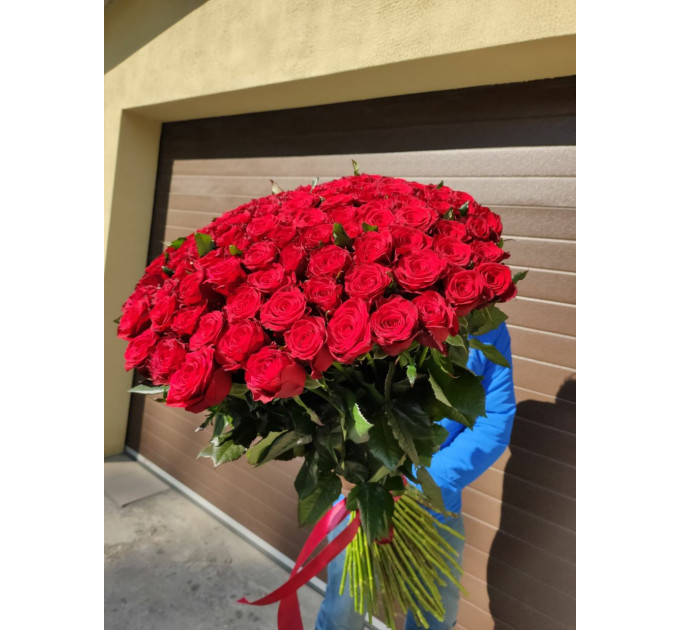 101  червона троянда