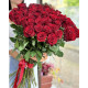 Букет з 51 метрової червоної троянди