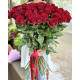 Букет з 51 метрової червоної троянди