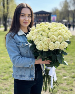 51 метрова імпортна біла троянда