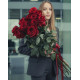 Букет з 11 метрових червоних троянд