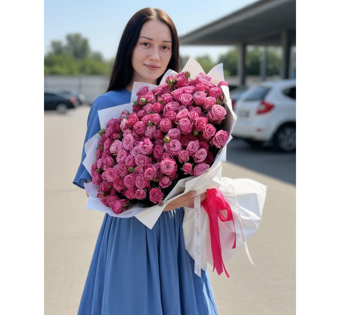 45 рожевих троянд Леді Бомбастік 45 рожевих троянд Леді Бомбастік